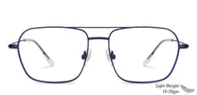 Load image into Gallery viewer, Blue Aviator Full Rim Unisex Eyeglasses by John Jacobs-144429