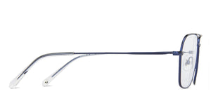 Blue Aviator Full Rim Unisex Eyeglasses by John Jacobs-144429