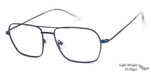 Load image into Gallery viewer, Blue Aviator Full Rim Unisex Eyeglasses by John Jacobs-144429