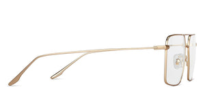 Gold Square Full Rim Unisex Eyeglasses by John Jacobs-144434