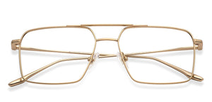 Gold Square Full Rim Unisex Eyeglasses by John Jacobs-144434
