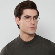 Load image into Gallery viewer, Gunmetal Oval Full Rim Unisex Eyeglasses by John Jacobs-144450