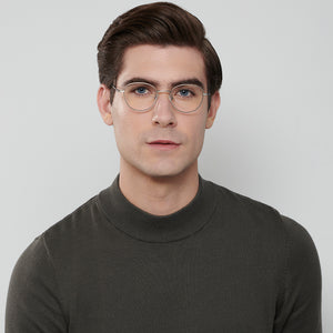 Gunmetal Oval Full Rim Unisex Eyeglasses by John Jacobs-144450