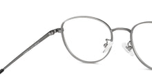 Load image into Gallery viewer, Gunmetal Oval Full Rim Unisex Eyeglasses by John Jacobs-144450