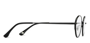 Black Oval Full Rim Unisex Eyeglasses by John Jacobs-144453