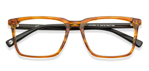 Brown Wayfarer Full Rim Unisex Eyeglasses by John Jacobs-144718
