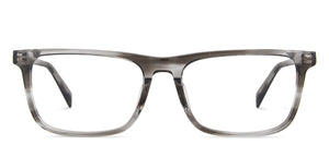 Grey Wayfarer Full Rim Unisex Eyeglasses by John Jacobs-144722