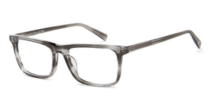 Grey Wayfarer Full Rim Unisex Eyeglasses by John Jacobs-144722