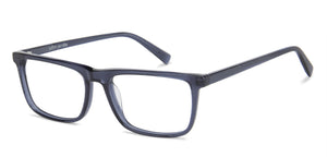 Blue Wayfarer Full Rim Unisex Eyeglasses by John Jacobs-144724