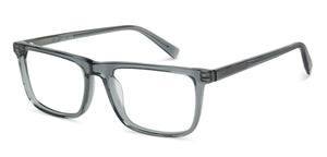 Grey Wayfarer Full Rim Unisex Eyeglasses by John Jacobs-144725