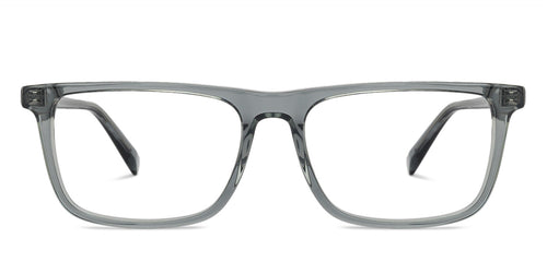 Grey Wayfarer Full Rim Unisex Eyeglasses by John Jacobs-144725