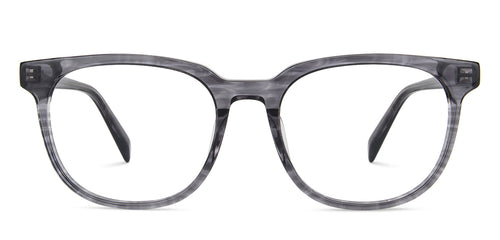 Grey Wayfarer Full Rim Unisex Eyeglasses by John Jacobs-144728