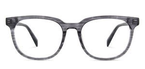 Grey Wayfarer Full Rim Unisex Eyeglasses by John Jacobs-144728