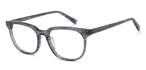 Grey Wayfarer Full Rim Unisex Eyeglasses by John Jacobs-144728
