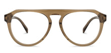 Load image into Gallery viewer, Brown Aviator Full Rim Wide Unisex Eyeglasses by John Jacobs-144731