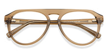 Load image into Gallery viewer, Brown Aviator Full Rim Wide Unisex Eyeglasses by John Jacobs-144731