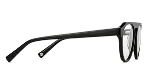 Black Aviator Full Rim Unisex Eyeglasses by John Jacobs-148379