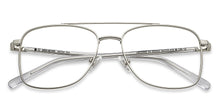 Load image into Gallery viewer, Silver Rectangle Full Rim Unisex Eyeglasses by John Jacobs-201447