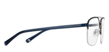 Load image into Gallery viewer, Blue Square Half Rim Unisex Eyeglasses by John Jacobs-145154