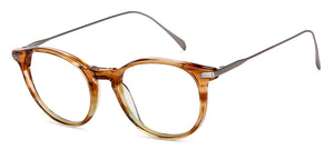 Brown Round Full Rim Unisex Eyeglasses by John Jacobs-146464