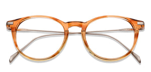 Brown Round Full Rim Unisex Eyeglasses by John Jacobs-146464