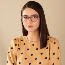Load image into Gallery viewer, Grey Round Full Rim Unisex Eyeglasses by John Jacobs-146466