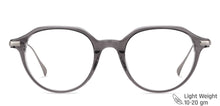 Load image into Gallery viewer, Grey Round Full Rim Unisex Eyeglasses by John Jacobs-146466
