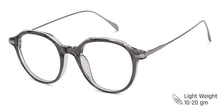 Load image into Gallery viewer, Grey Round Full Rim Unisex Eyeglasses by John Jacobs-146466
