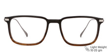 Load image into Gallery viewer, Brown Rectangle Full Rim Unisex Eyeglasses by John Jacobs-146470