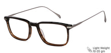 Load image into Gallery viewer, Brown Rectangle Full Rim Unisex Eyeglasses by John Jacobs-146470