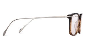 Brown Rectangle Full Rim Unisex Eyeglasses by John Jacobs-146470