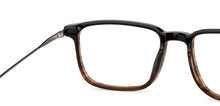 Load image into Gallery viewer, Brown Rectangle Full Rim Unisex Eyeglasses by John Jacobs-146470