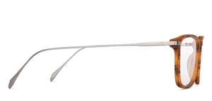 Brown Rectangle Full Rim Unisex Eyeglasses by John Jacobs-146471