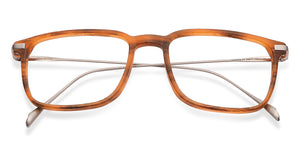 Brown Rectangle Full Rim Unisex Eyeglasses by John Jacobs-146471