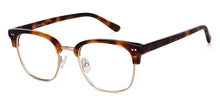 Load image into Gallery viewer, Brown Clubmaster Full Rim Unisex Eyeglasses by John Jacobs-146597