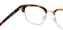 Load image into Gallery viewer, Brown Clubmaster Full Rim Unisex Eyeglasses by John Jacobs-146597