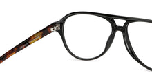 Load image into Gallery viewer, Black Aviator Full Rim Unisex Eyeglasses by John Jacobs-146792