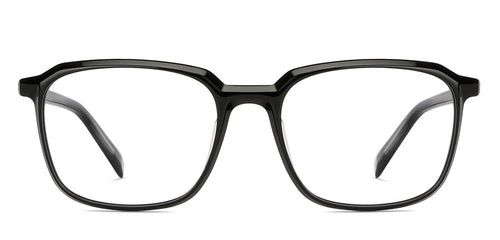 Black Wayfarer Full Rim Unisex Eyeglasses by John Jacobs-146794