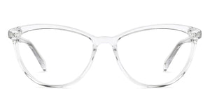 Transparent Cat Eye Full Rim Women Eyeglasses by John Jacobs-146798