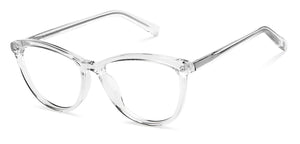 Transparent Cat Eye Full Rim Women Eyeglasses by John Jacobs-146798