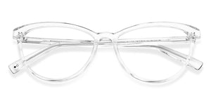Transparent Cat Eye Full Rim Women Eyeglasses by John Jacobs-146798