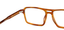 Load image into Gallery viewer, Brown Rectangle Full Rim Unisex Eyeglasses by John Jacobs-146800