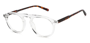 Transparent Aviator Full Rim Unisex Eyeglasses by John Jacobs-147197