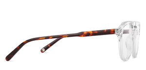 Transparent Aviator Full Rim Unisex Eyeglasses by John Jacobs-147197