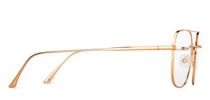 Gold Square Full Rim Unisex Eyeglasses by John Jacobs-147400