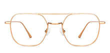 Load image into Gallery viewer, Gold Square Full Rim Unisex Eyeglasses by John Jacobs-147400