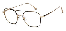Load image into Gallery viewer, Gold Aviator Full Rim Unisex Eyeglasses by John Jacobs-147402