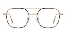 Load image into Gallery viewer, Gold Square Full Rim Unisex Eyeglasses by John Jacobs-205181
