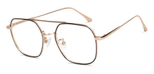 Load image into Gallery viewer, Gold Square Full Rim Unisex Eyeglasses by John Jacobs-205181