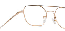 Load image into Gallery viewer, Gold Square Full Rim Unisex Eyeglasses by John Jacobs-205181